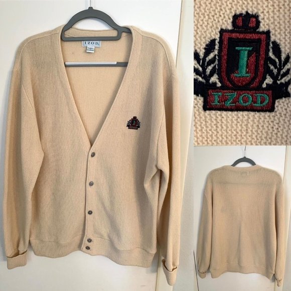 Izod Other - Vintage Men’s L cardigan Izod Preppy Collegiate Grandpa Okd Money sweater
